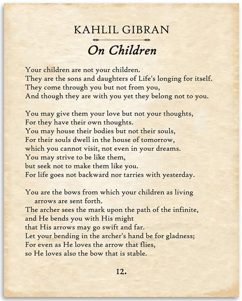 gibran khalil gibran on children