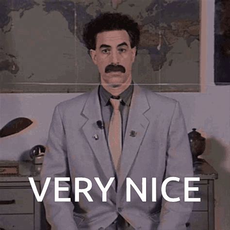 Gif Of Borat Saying Very Nice