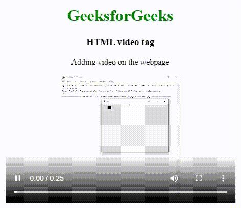 gif to html5 video tag
