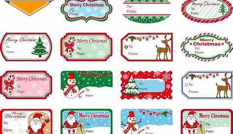 Gift Name Stickers Christmas Tags Free Printable Christmas Tags