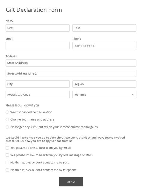 Gift And Entertainment Declaration Form