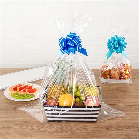 Gift Baskets Clear Wrap
