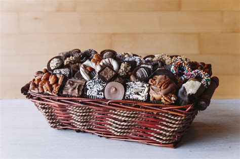 gift baskets with chocolate