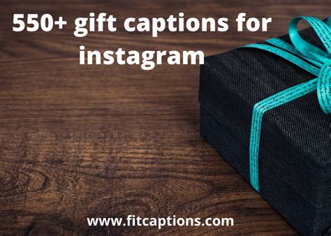 gift box captions for instagram