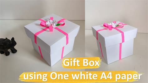 Gift Box From A4 Paper