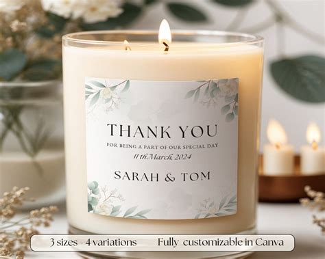 Gift Candle Labels
