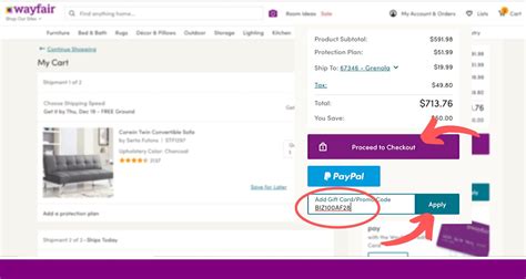 Gift Card Promo Code Wayfair