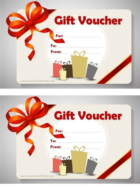 gift voucher templates free printable