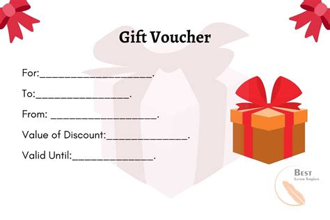 gift vouchers to print at home