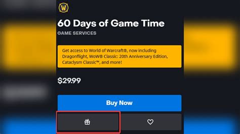 gift wow subscription