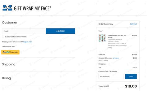 Gift Wrap My Face Coupon Code