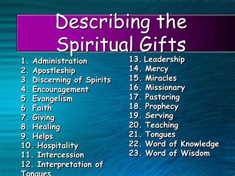 gifts of the holy spirit 1 corinthians 12 kjv