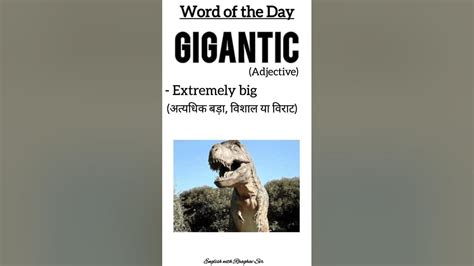 gigantic meaning in english with example