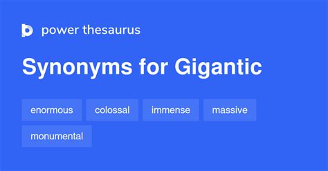 gigantic same meaning word
