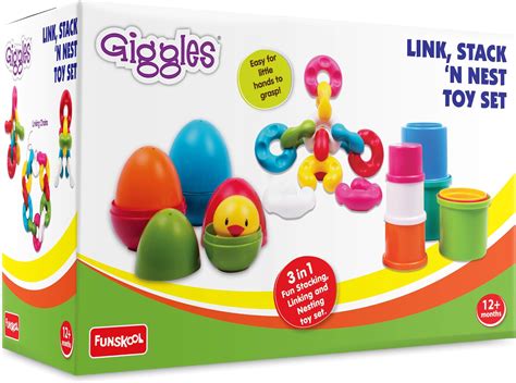 Giggles Link Stack And Nest Toy Set