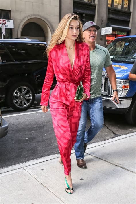 gigi hadid pink outfit