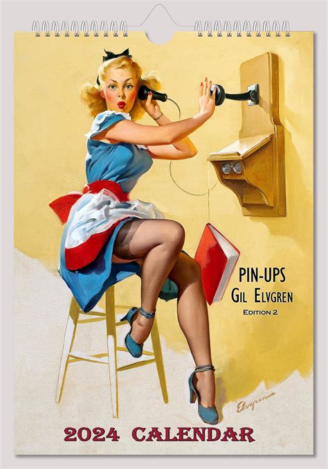 Gil Elvgren Wall Calendar 2024