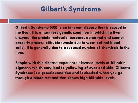 gilbert syndrome definition