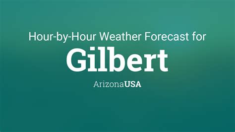 gilbert weather by hour