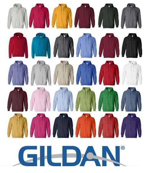 gildan hoodie colors
