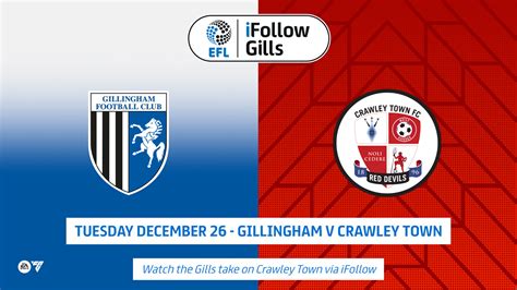 gillingham vs crawley town