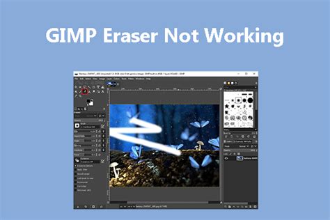 Gimp Eraser Not Fully Erasing