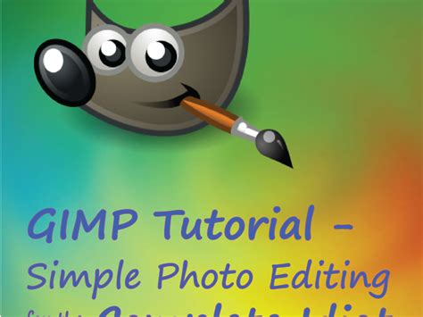gimp photo editing tutorials for beginners