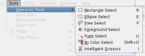 GIMP Selection Tools