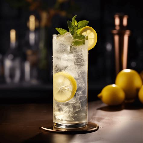 Gin And Tonic With Lemon