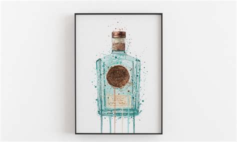 Gin Bottle Wall Art Print