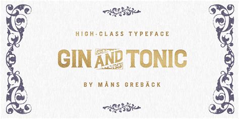Gin Tonic Font