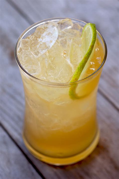 ginger beer and rum cocktail