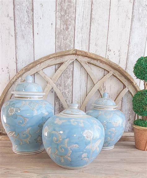 Ginger Jar Light Blue