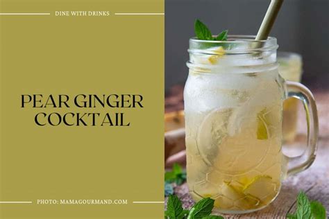 ginger pear cocktail