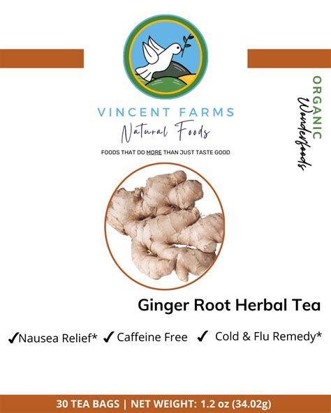 Ginger Root Tea Relieves Nausea