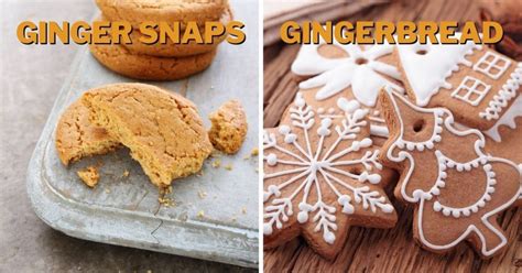 Ginger Snaps Vs Ginger Cookies
