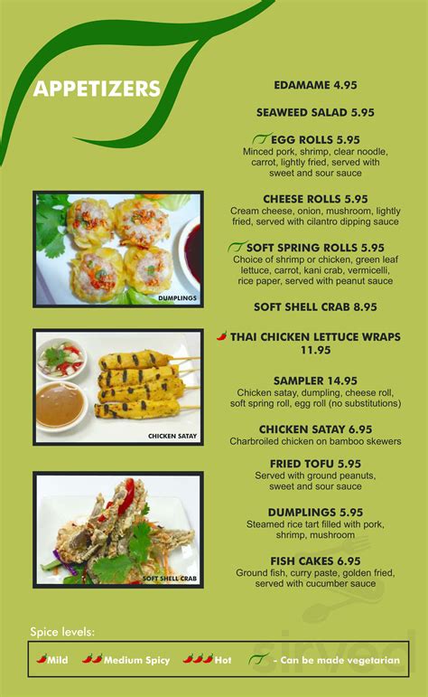 ginger thai katy menu