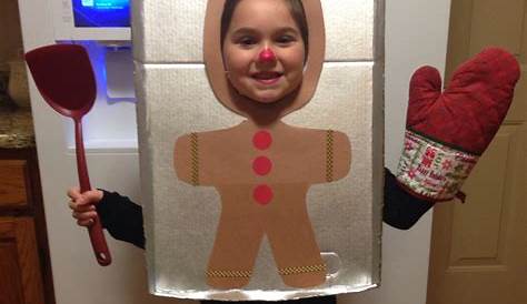 Gingerbread Christmas Outfit Girl Costume I Made For My Sons School Holiday