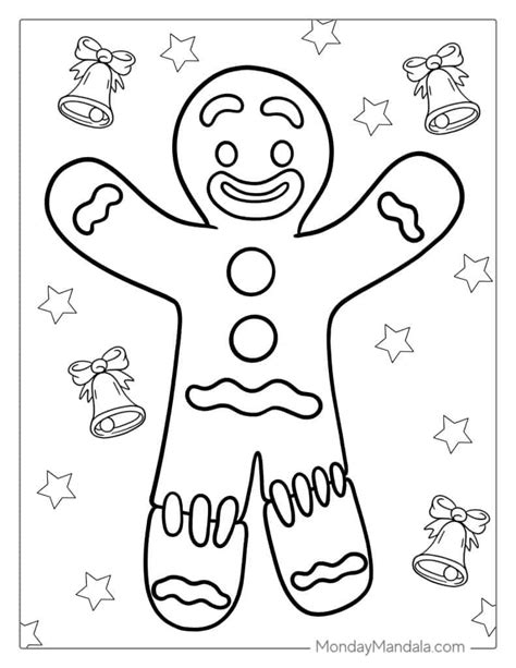 Gingerbread Coloring Pages Pdf: Fun And Easy Way To Keep Kids Entertained