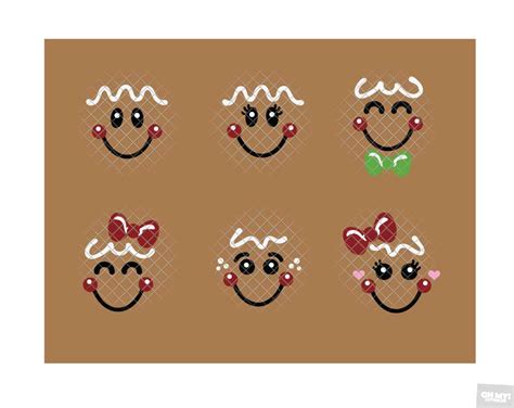 23+ Gingerbread Man Face Free Svg Pictures