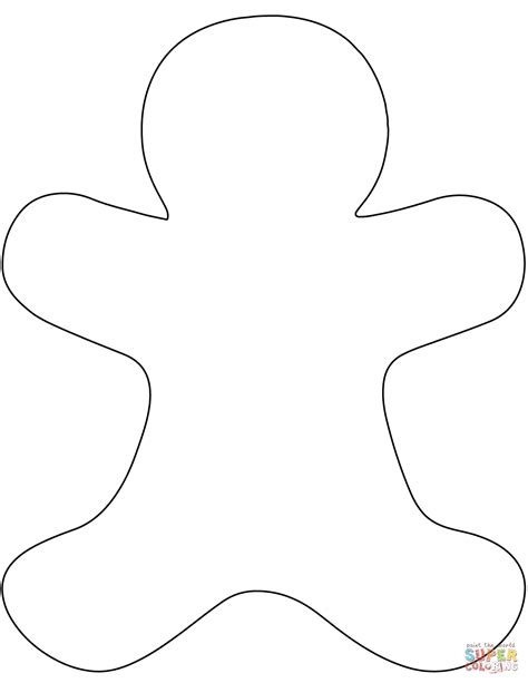 Gingerbread Man Outline Printable: A Perfect Guide For Your Christmas Decoration