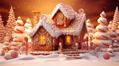 Gingerbread House Background