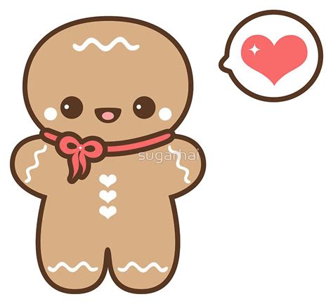 gingerbread man drawing cute