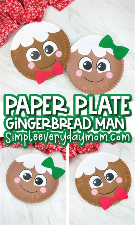 Gingerbread Man Paper Plates