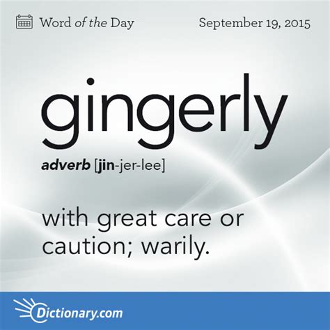 Gingerly Root Word