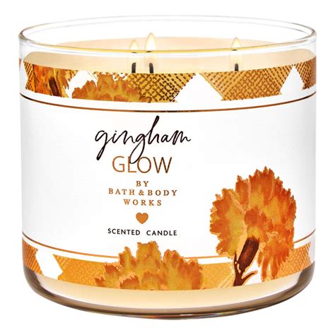 gingham glow candle