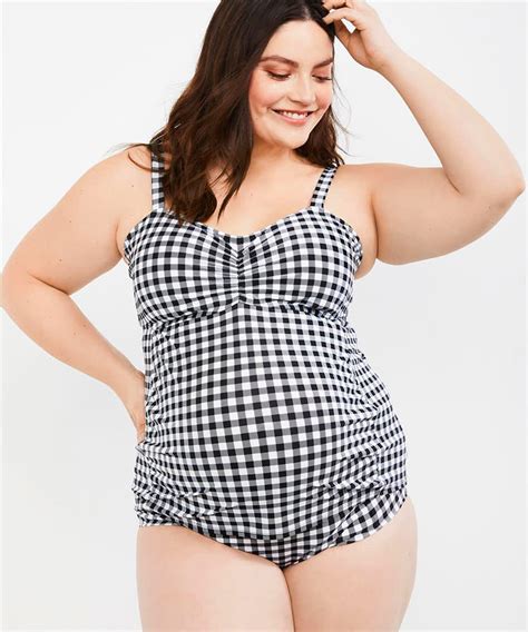 Gingham Maternity Swimsuit