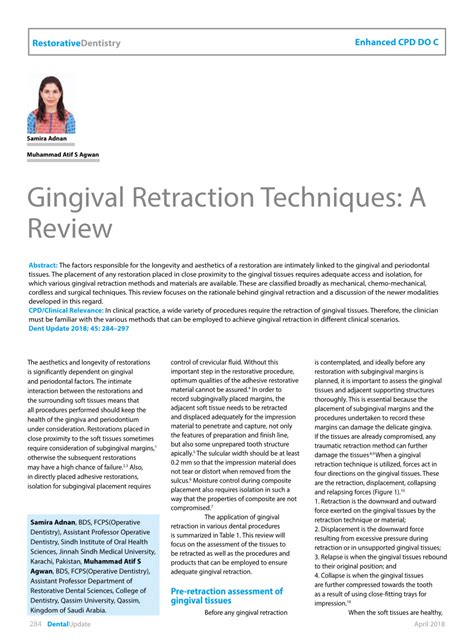 Gingival Retraction Review