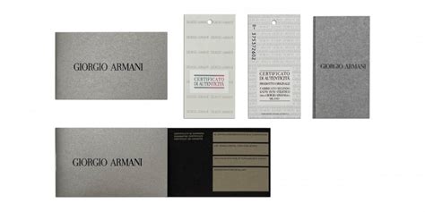 Famous Giorgio Armani Certificate Of Authenticity Code Ideas