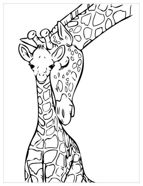 Free Printable Giraffe Coloring Pages For Kids